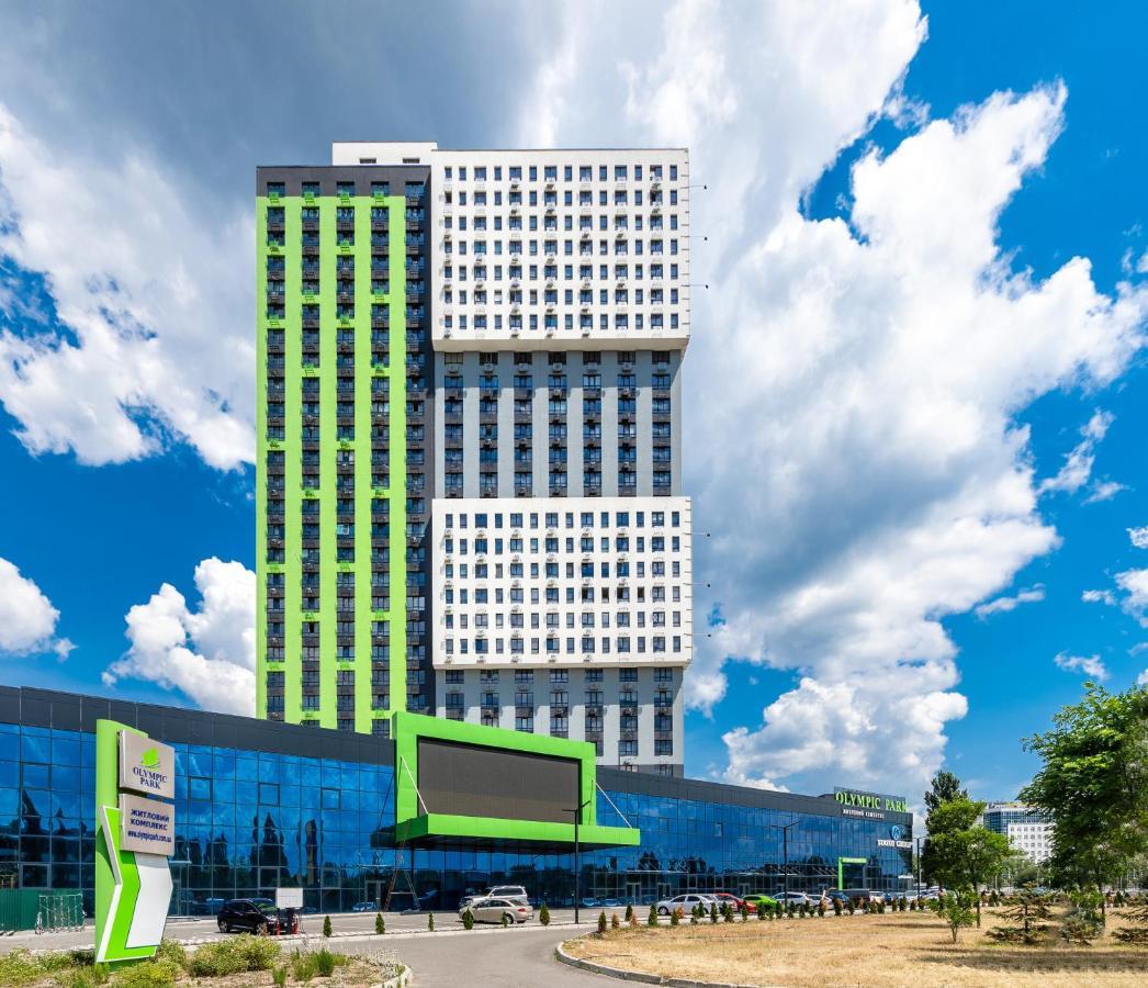 Flatrent Olympic Park, Метро Бориспільська Поруч! Kijev Kültér fotó